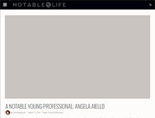 Tablet Screenshot of notablelife.com